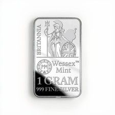 1g silver bar - BRITANNIA -