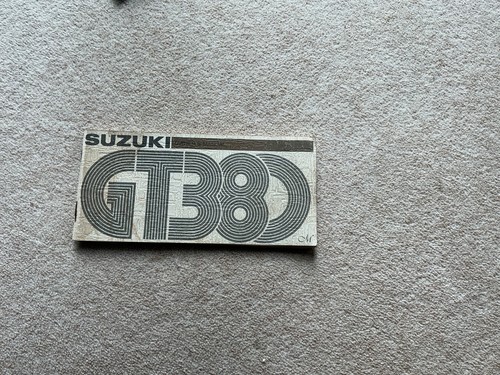 Suzuki gt380m riders handbook - riders,