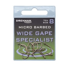 Drennan Wide Gape Specialist Eyed Micro Barbed Hooks
