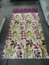 DUNELM LINED EYELET JAKARTA CURTAINS 90x90 (85) 228x228 (216) PURPLE CREAM GREEN