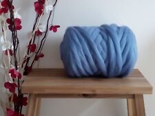 Blue* Merino Wool Tops Roving for Dry Wet Felting Weaving Arm Knitting 50g - 4kg
