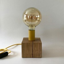 Love Oak small table lamp