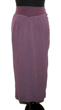 GREAT GHOST TANYA SARNE ELASTICATED WAIST MIDI SKIRT IN PURPLE XS UK 6
