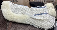 White Horze sheepskin half pad