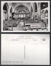 RPPC St Marys Church Cerne Abbas Dorset Real Photo Postcard