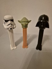 Bundle Of Star Wars PEZ Dispensers Collectible Yoda Darth Vader Storm Trooper