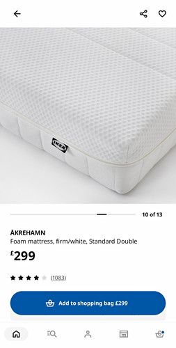 Ikea åkrehamn firm foam - firm,