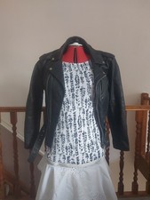 Vintage Echtes Leder Black