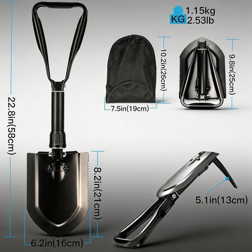 Folding survival shovel - shovel, 23
