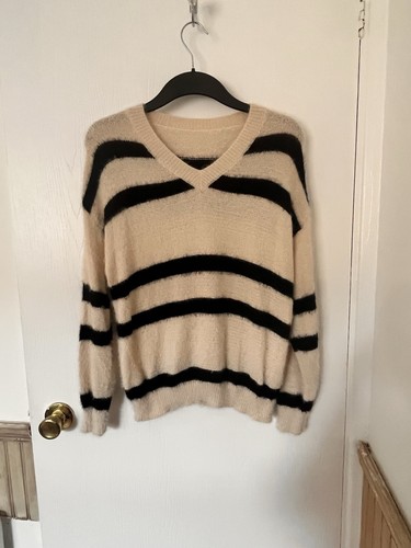 Striped eyelash jumper size - striped,