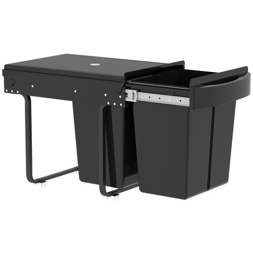 Homcom kitchen cupboard bin - kitchen,