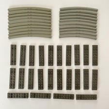 Vintage Lego Train Track Grey Curves & Sleepers
