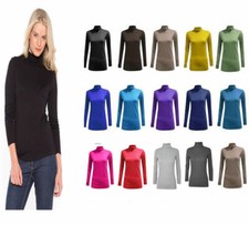 LADIES LONG SLEEVE POLO NECK