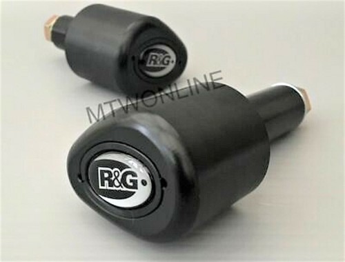 Pair black crash bobbins - r&g,