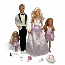 Barbie 2016 Dolls - Wedding Day Set - Barbie, Ken, Stacie & Chelsea #DJR88