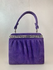 Vintage 1950s Purple Suede Top