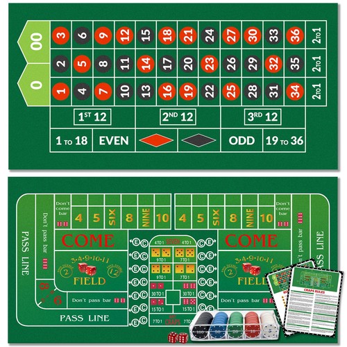 Double sided roulette - roulette, craps