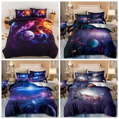 Galaxy quilt duvet cover - duvet,