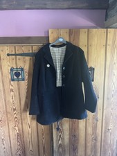 Mears Black Hunting Jacket Size 38 Pure New Wool Made In England Coat Jacket