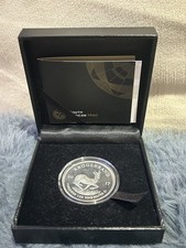 Sterling Silver Proof 1oz Coin Krugerrand 2017 South Africa Mint BOX+COA