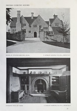 Art Nouveau House "High Greenan" at Ayr in Scotland - Antique Print 1912