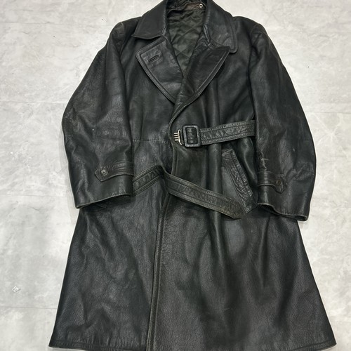 40s ww2 despatch - coat, leather