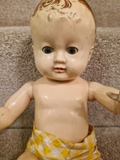 Vintage 1950's baby doll by Pedigree with sleep eyes, 15 inches tall