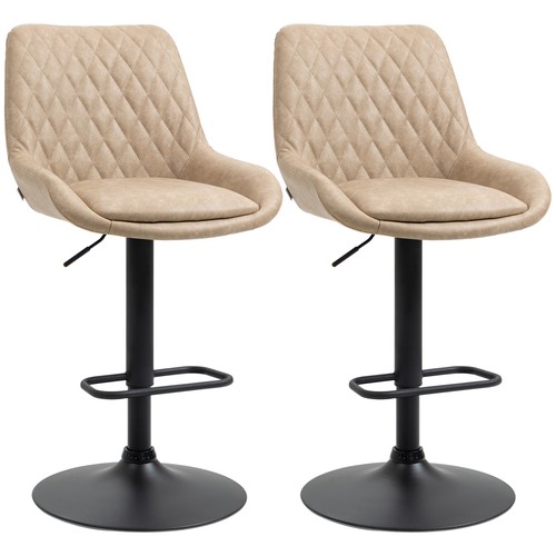 Homcom leather padded bar - leather,