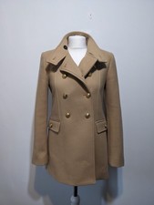 Zara Beige Manteco Wool Blend
