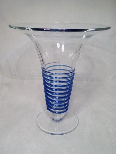 Krosno glass crystal - glass, blue