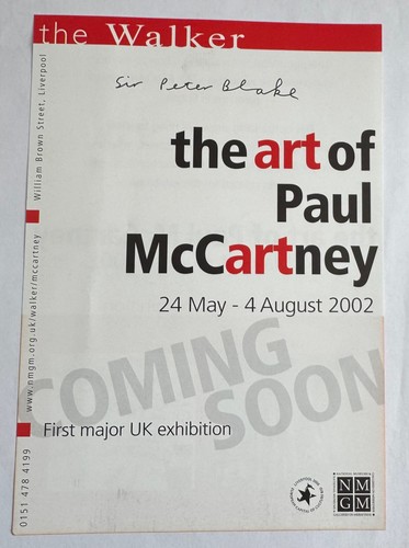 Sir peter blake - peter, signed