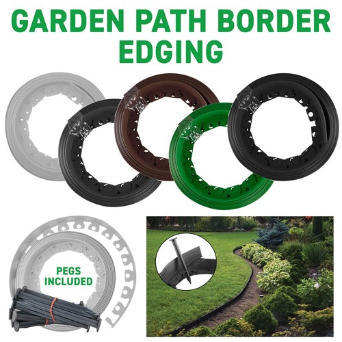 10m flexible lawn path edging - 10m,