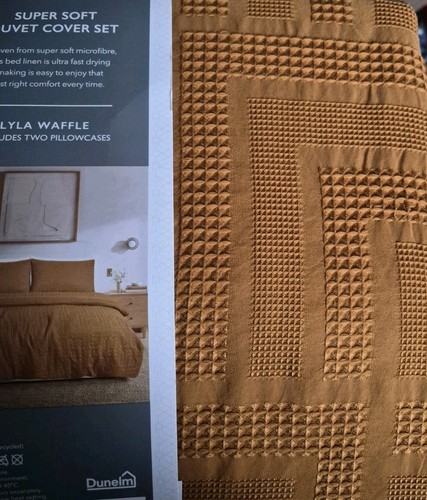 Dunelm lyla waffle double - waffle,