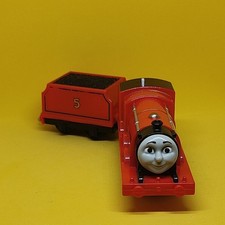 James Train And Tender - Trackmaster - Tested And Working - Thomas And Friends