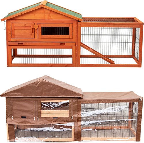 5ft rabbit hutch with run - 5ft,