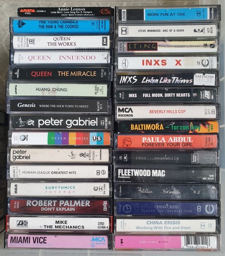 Pop cassettes 1980s 90s select - pop,