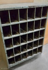 Industrial Pigeon Hole Metal Cabinet (Vintage)