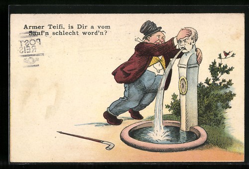 Artist postcard poor teifi - artist, is