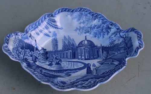 Antique pottery pearlware blue - antique,