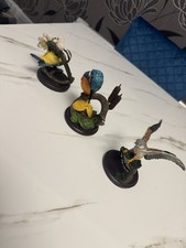 Blue Tit Bird Ornament Realistic Hand Painted Figurine Small Garden & Home Decor