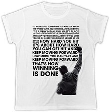ROCKY BALBOA QUOTE MENS TSHIRT MOVIE BOXING FILM  SHORT SLEEVE DESIGN TSHIRT