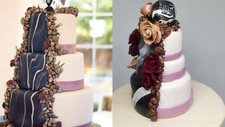 Miniature Wedding Cake Replica Cake Topper