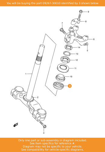 Suzuki bearing - bearing, (30x55x17)