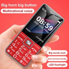 Unlocked Mini 2.4" GSM Dual SIM 2G Cell Mobile Phones Big Button 6800mAh MP3
