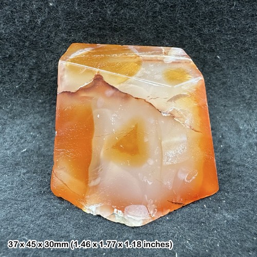 Carnelian shaped stone - carnelian, natural