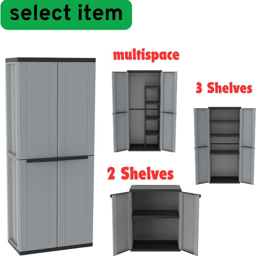 Tall plastic cupboard - plastic, storage