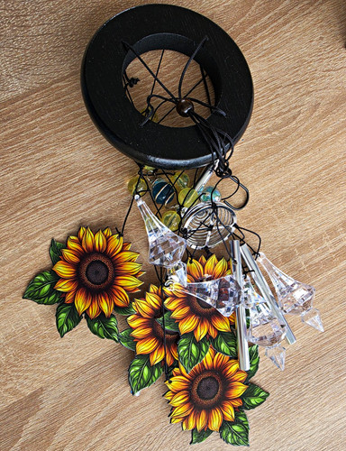 Sunflower hanging suncatcher - sunflower,