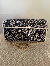 Handmade Navy and Cream Bag