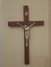 Wooden crucifix wall hanging - wooden,