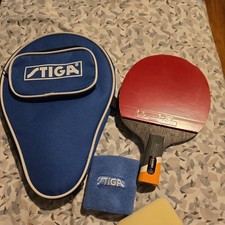 Stiga Professional 6 Star Carbo Advance Offensive Table Tennis Bat Short HANDLE